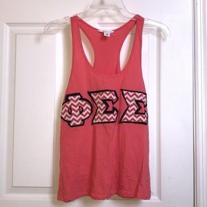 Phi Sigma Sigma Lettered Tank